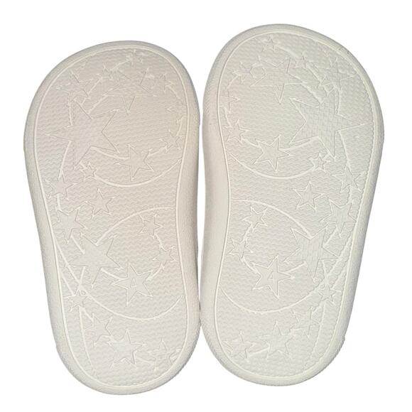 NWT Carters Toddler Girl Shoes Sz 4 Holographic with Gold Trim Easy On Walking - Picture 5 of 6